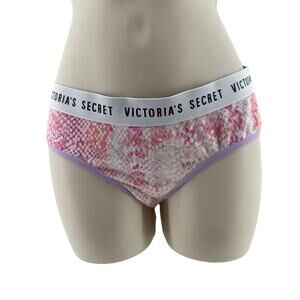 Victoria's Secret Colorful Snake Print Cotton Signature Waist Hiphugger M Panty